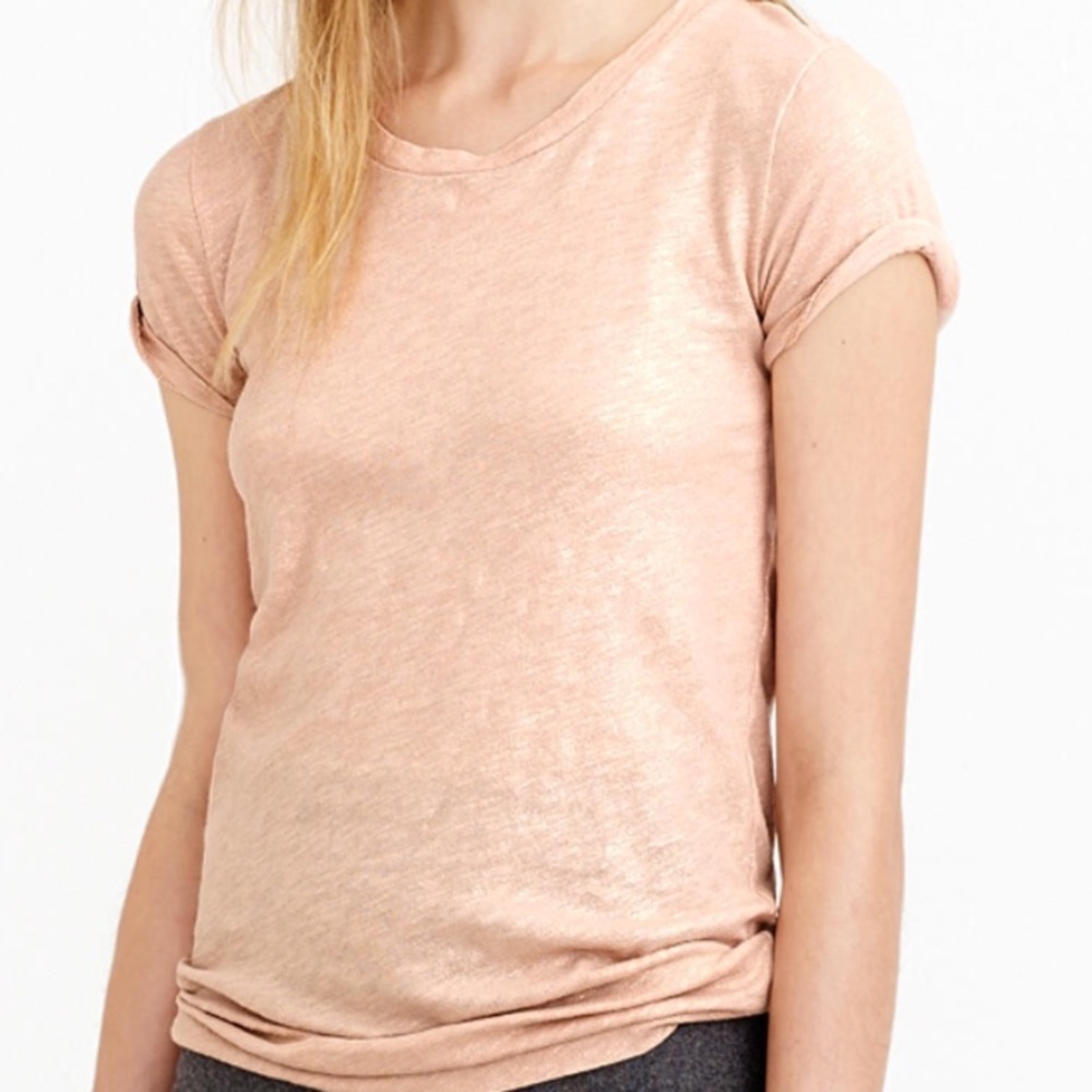 J.Crew Vintage Cotton Tee in Metallic NWT