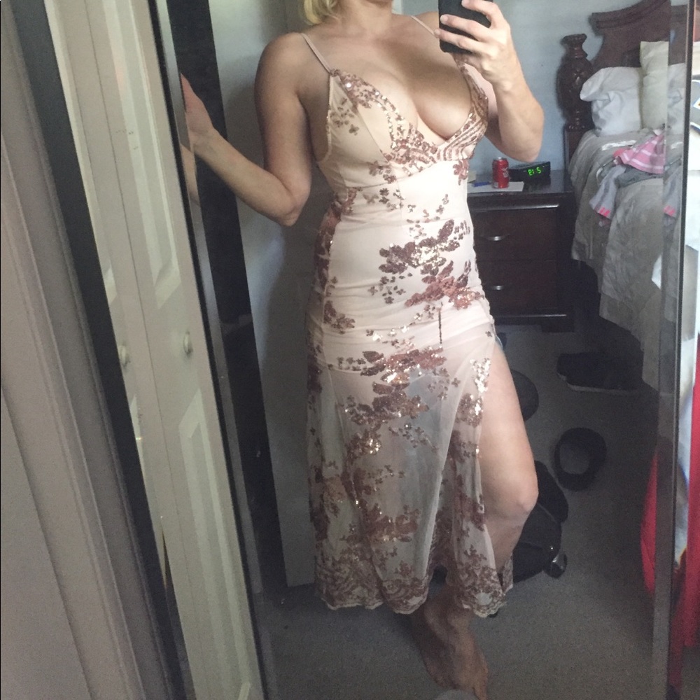 Beautiful pink/beige dress