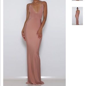 Abyss By Abby Celine dress in color Peony