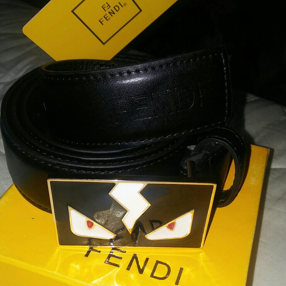 New Collection Black Fendi Blet + Fendi Bookbag