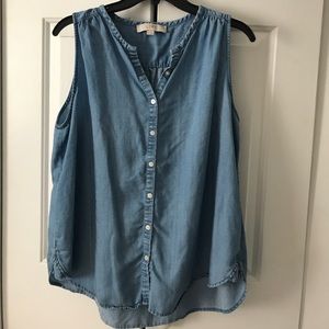 LOFT Chambray Top 💜