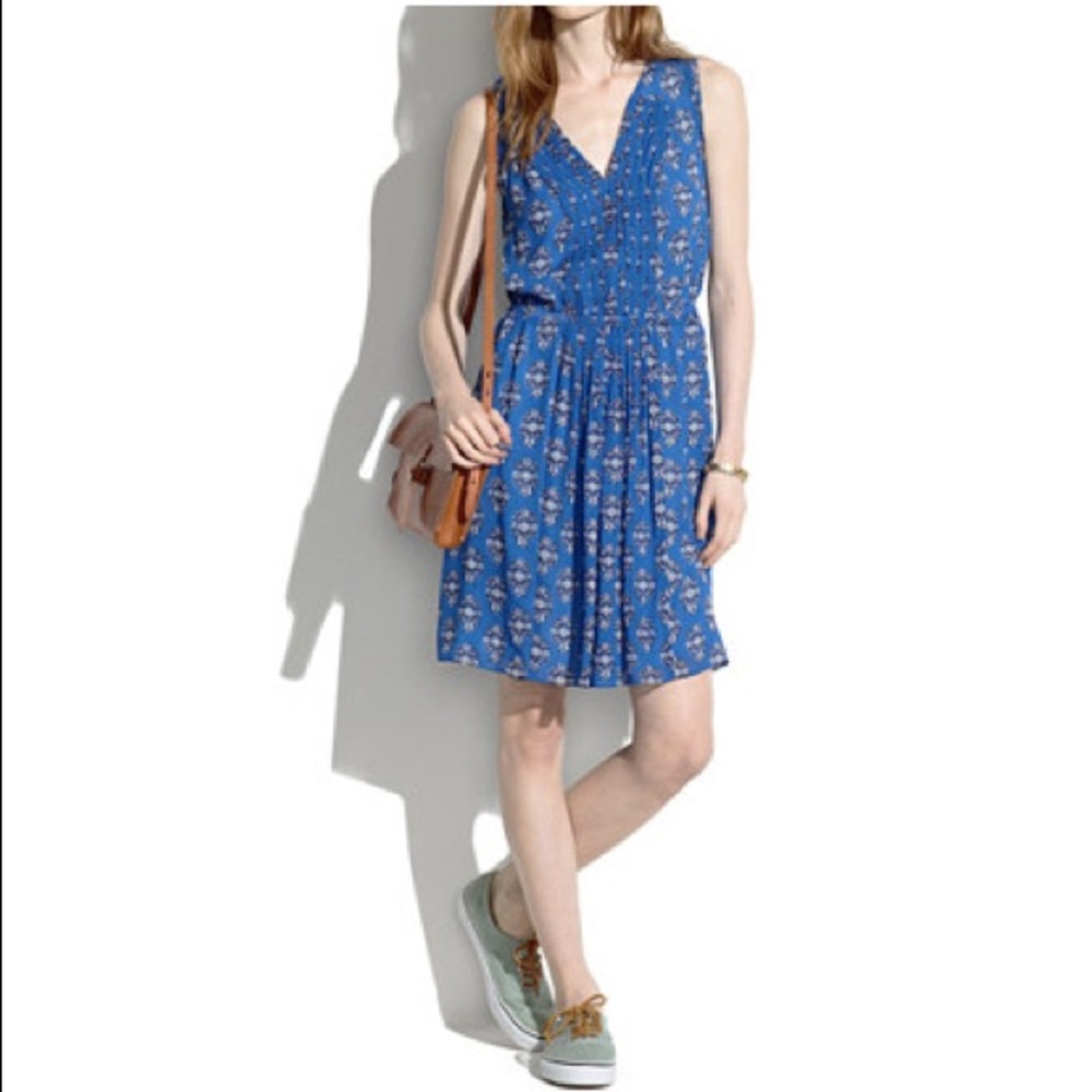 Madewell pleated minidress in floral