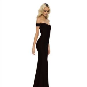 Leyla Off Shoulder Bandage Gown - Black - xs