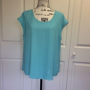 Maurice's Reversible Teal/Aqua Top, size XL