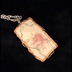Broken China necklace