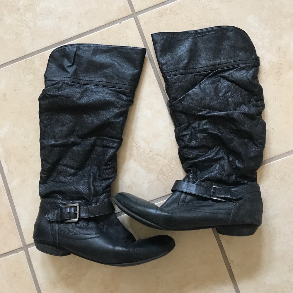 Steve Madden slip on high boots
