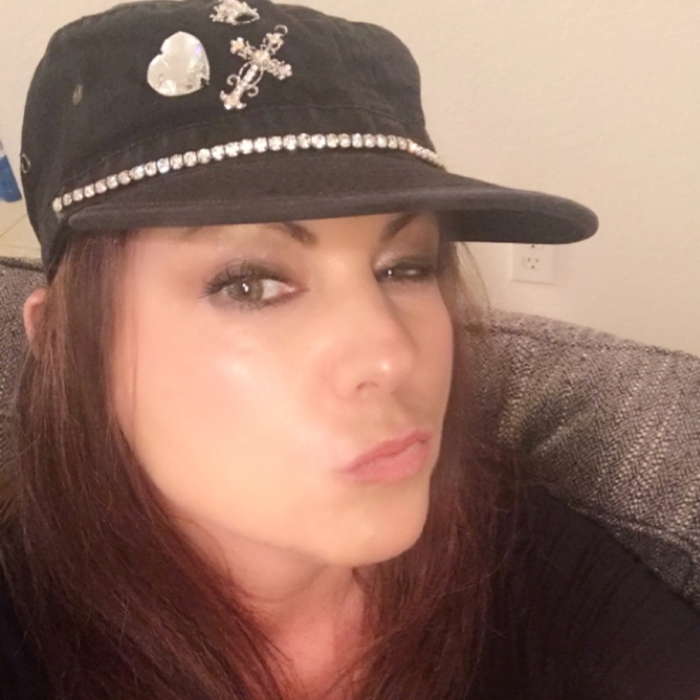 Custom made bling hat