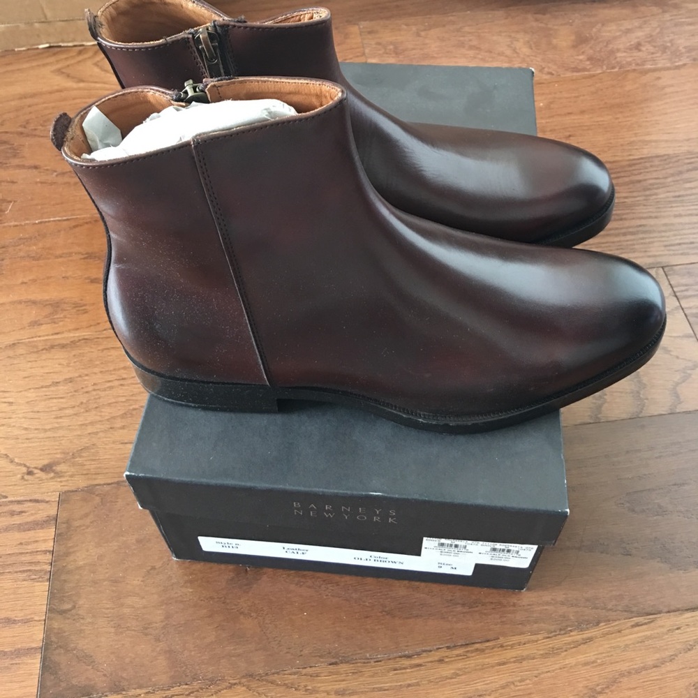 MENS ITALIAN BARNEYS NEW YORK BOOTS