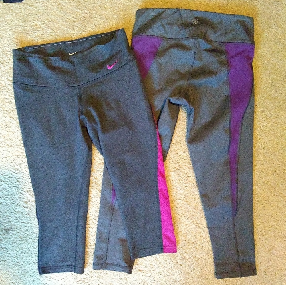 Bundle Nike Fri-Fit and GAIAM workout Capris