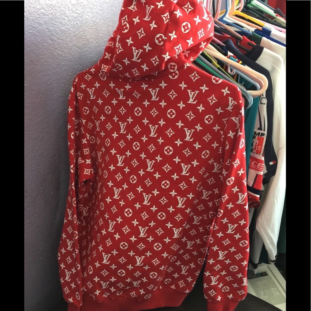 New LV Supreme Hoodie Louis Vuitton size L
