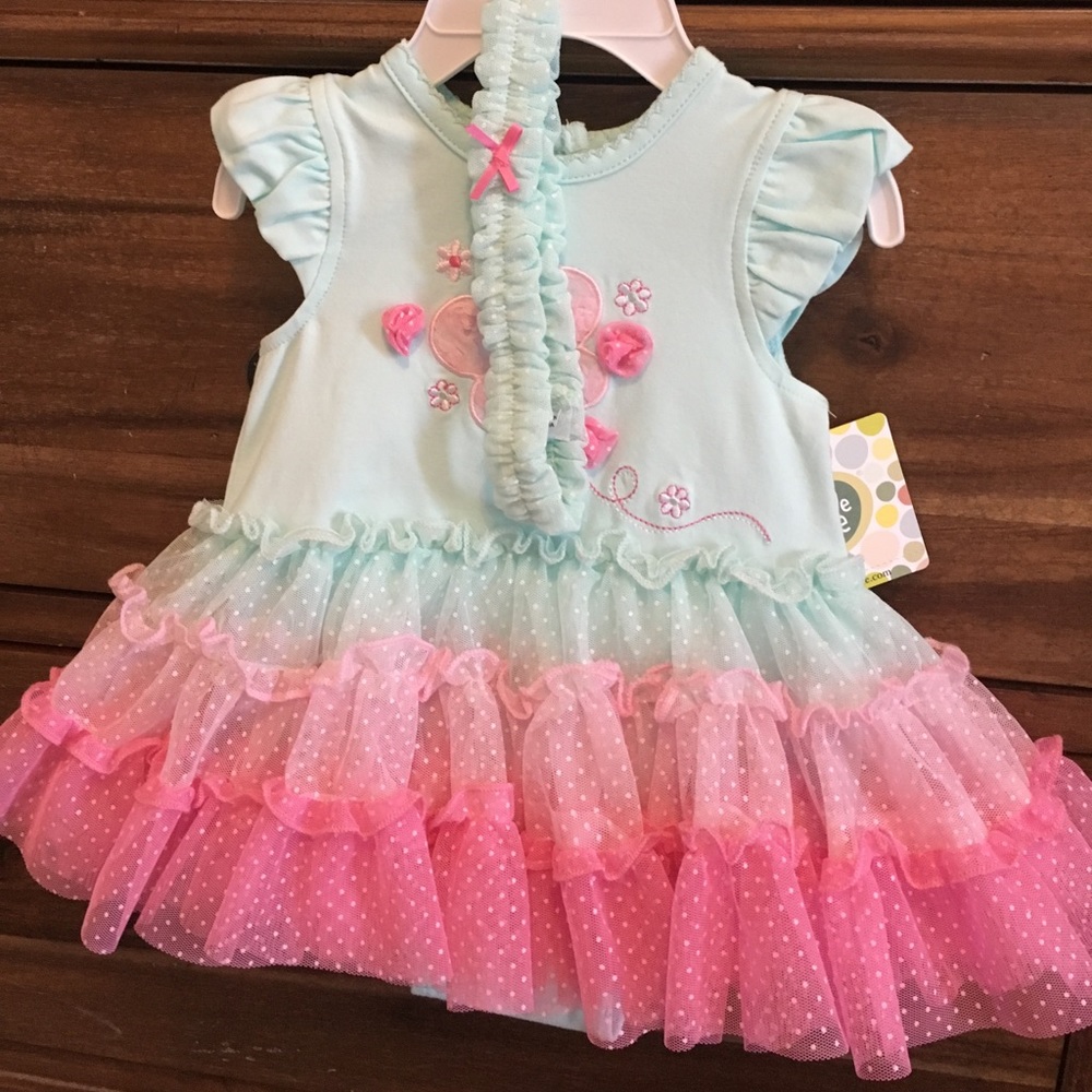 Little me tutu dress and headband outfit