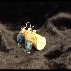 Handmade blue earring
