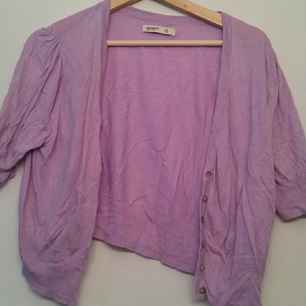 Old Navy light cardigan lilac. XL