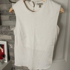 Zara off white tank top built in bra