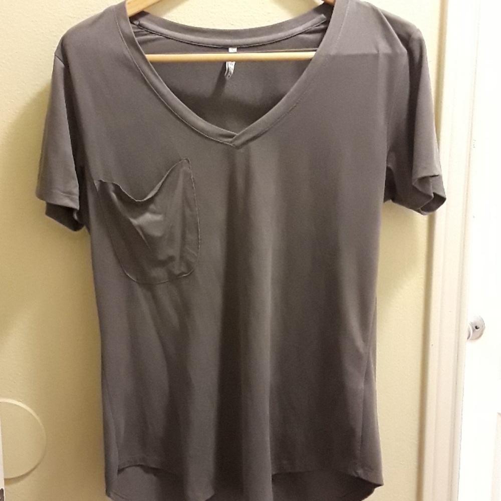 Grey Z Supply Sueded Pocket Tee in Medium