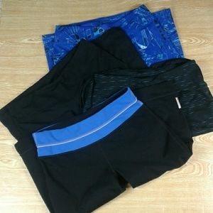 4 womens Zella capris workout pants. Size medium