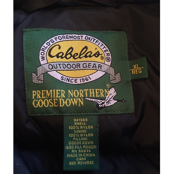 cabela's premier northern goose down parka