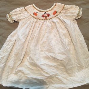 Smocked Thanksgiving dress