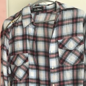 Sam Edelman Plaid Button Down