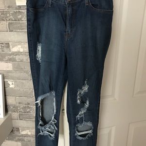 Fashionnova beach bum high waisted ripped jeans