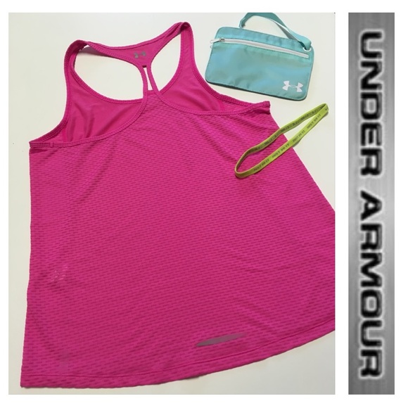 Under Armour Tops - Under Amour Fly-By Stretch Mesh Tank Heat Gear M