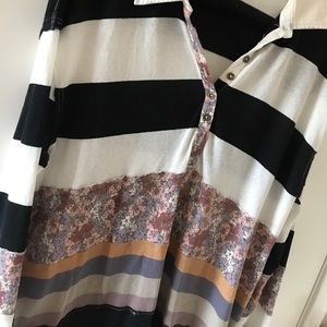 Free people high low cotton top