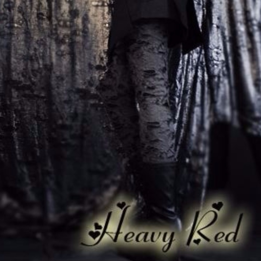 HEAVY RED "Ravaged & Desired" shredded leggings