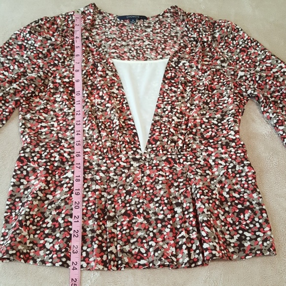 Chadwicks Long Sleeve Blouse. Size 10. - Picture 7 of 8