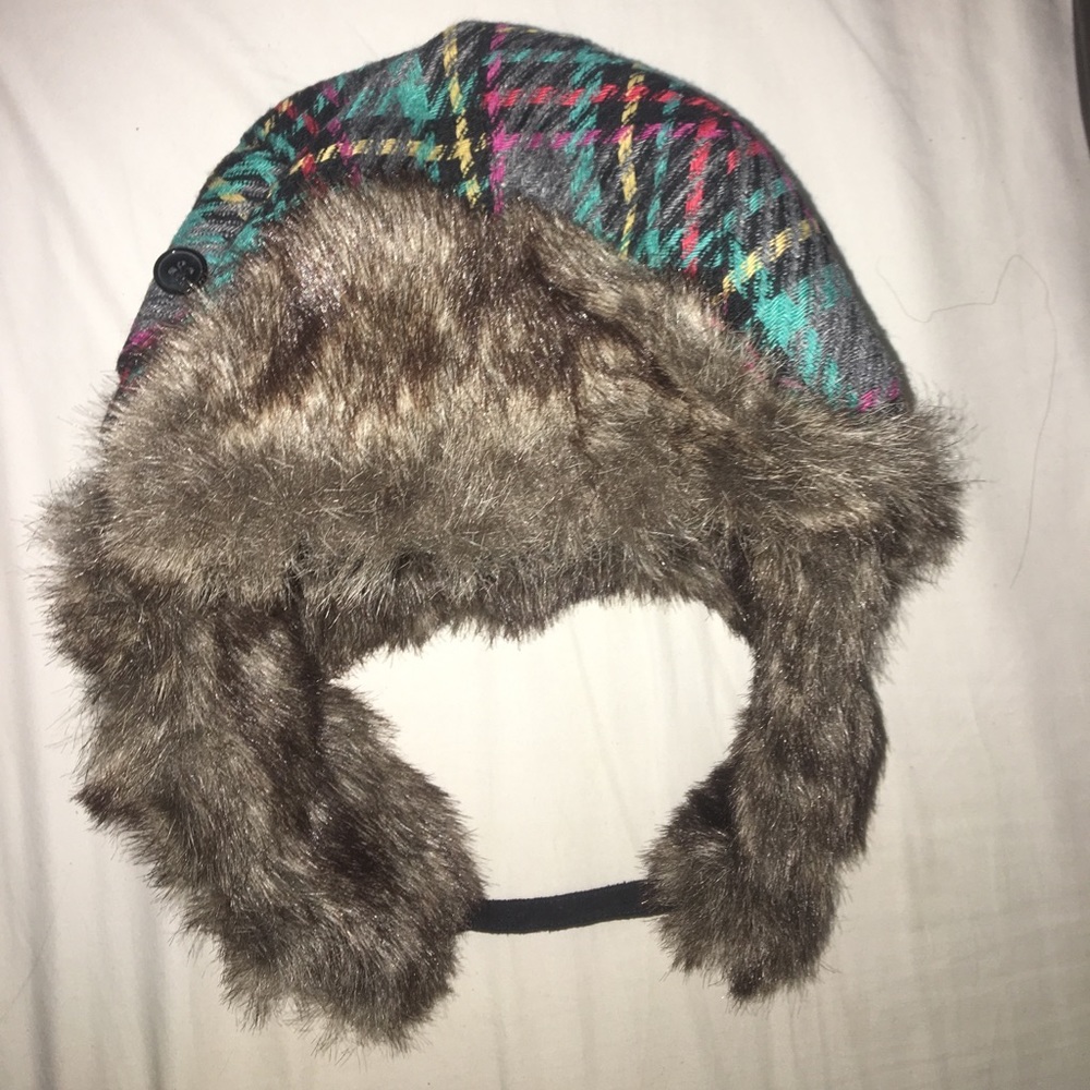 Multi Color Fur Hat