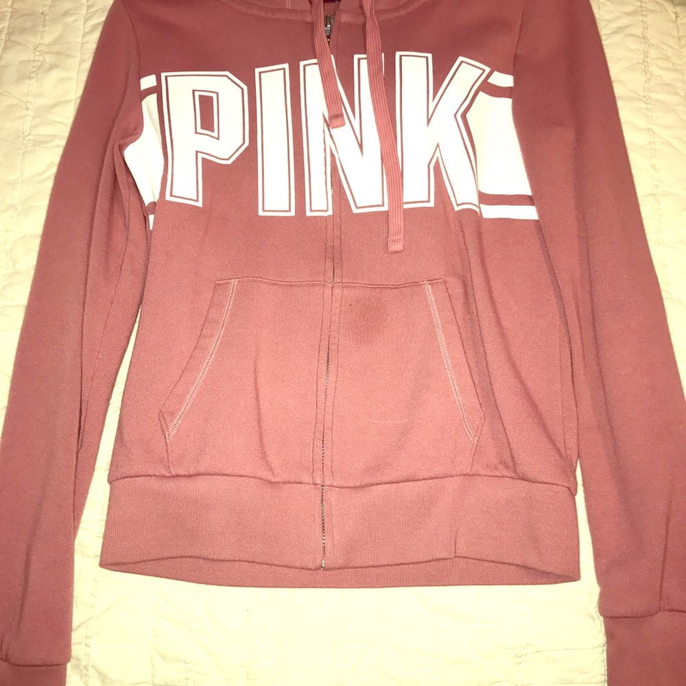 Pink zip up