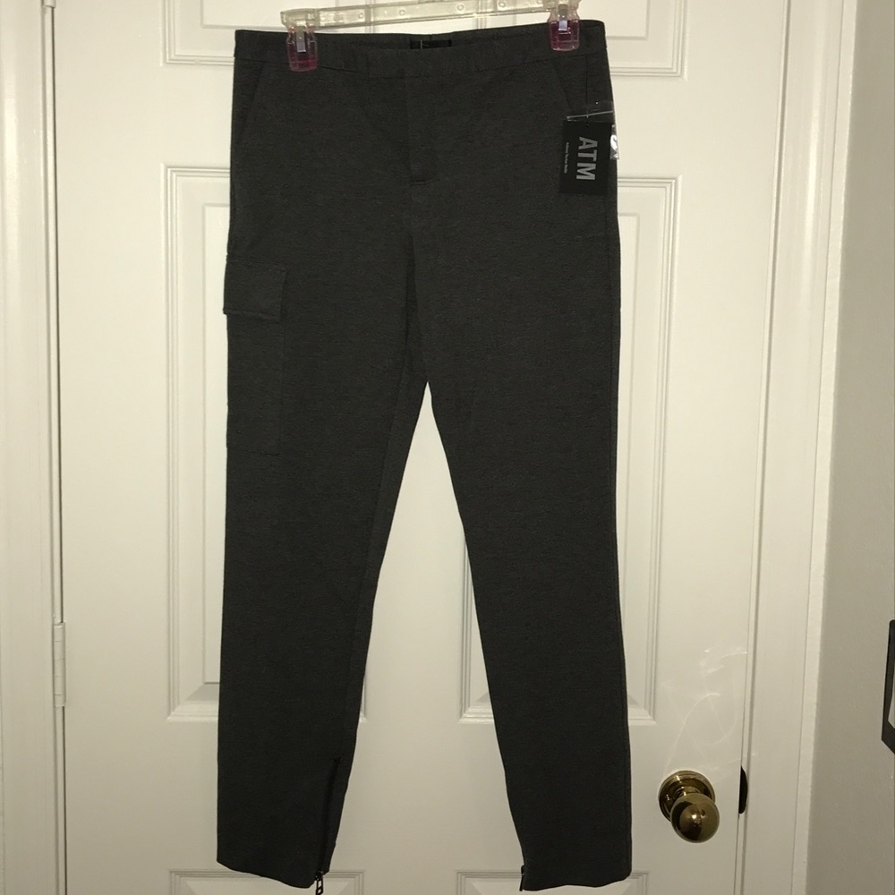 ATM Charcoal Size 4 Ankle Cut Capris