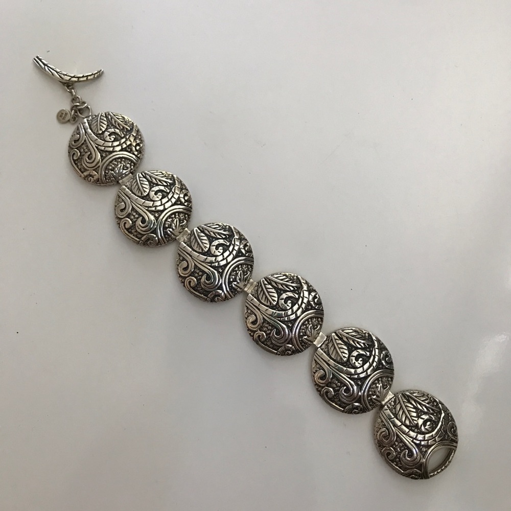 Silpada Scroll Disc Bracelet NWT