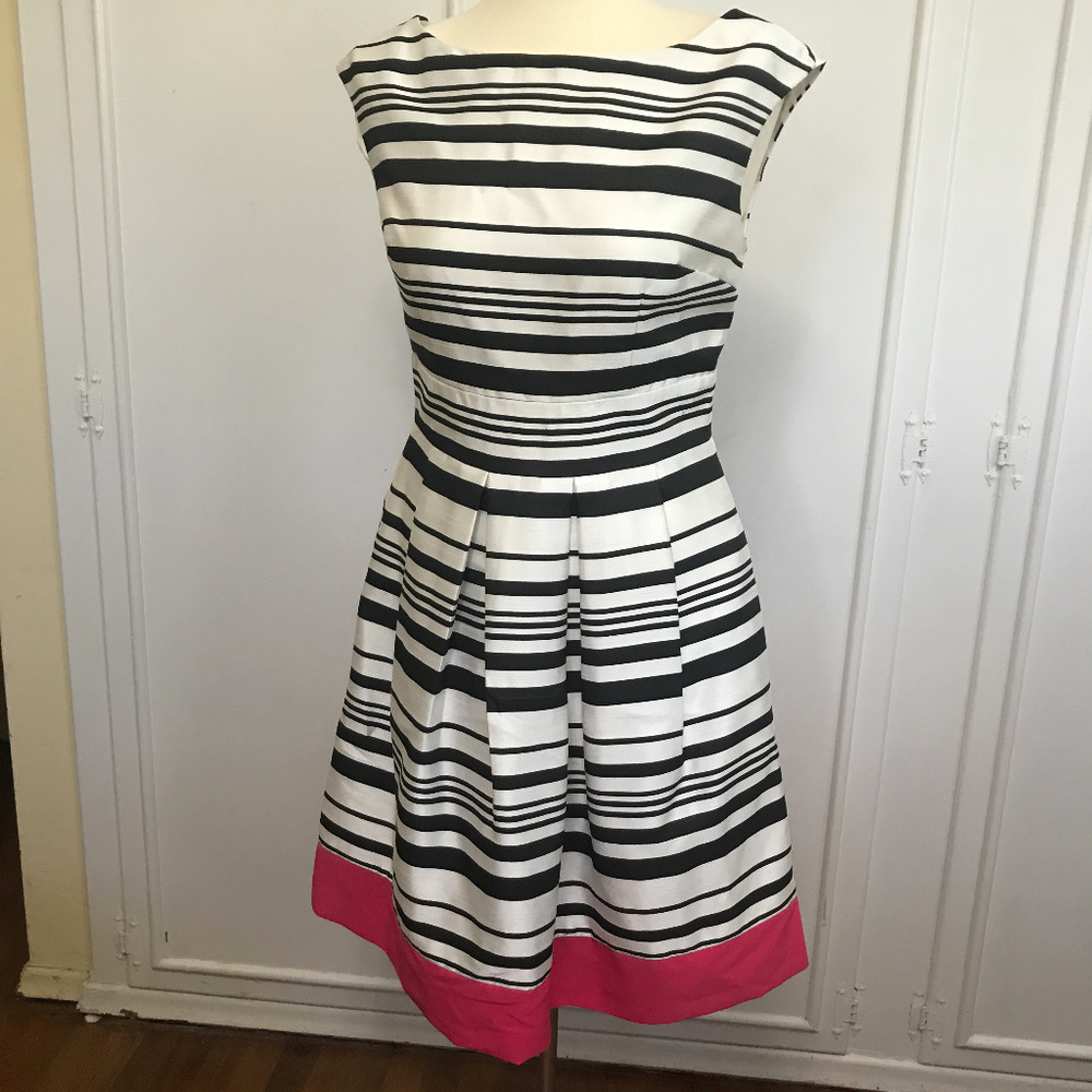 Saks Fith Avenue black and white dress
