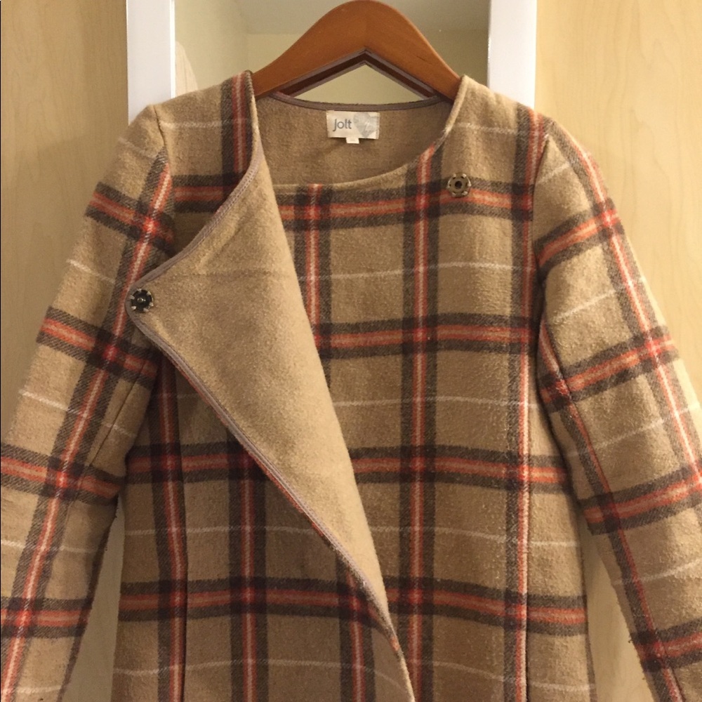 Jolt Plaid Coat - Picture 3 of 7
