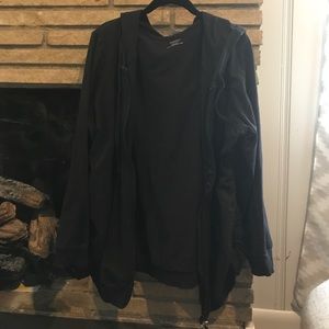 Black maternity hoodie
