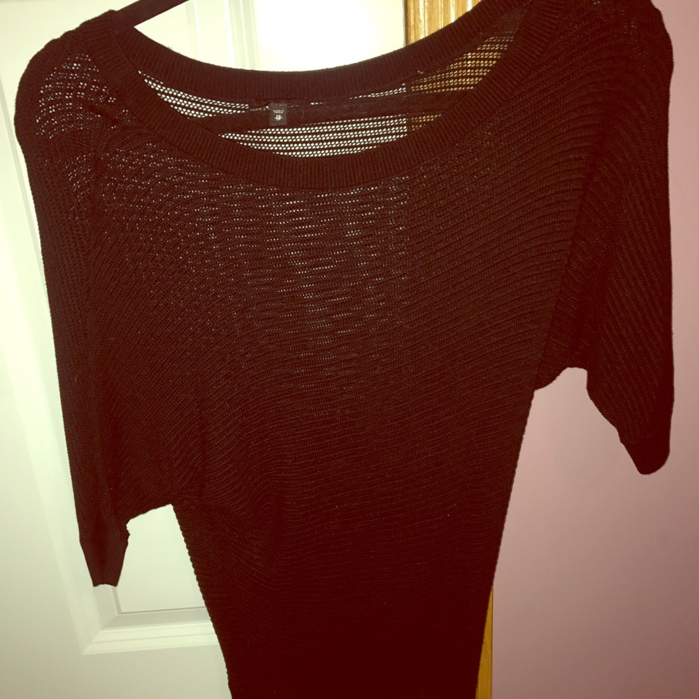 Black see through T
