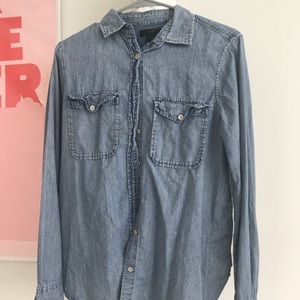 J. Crew Chambray Button Down EUC