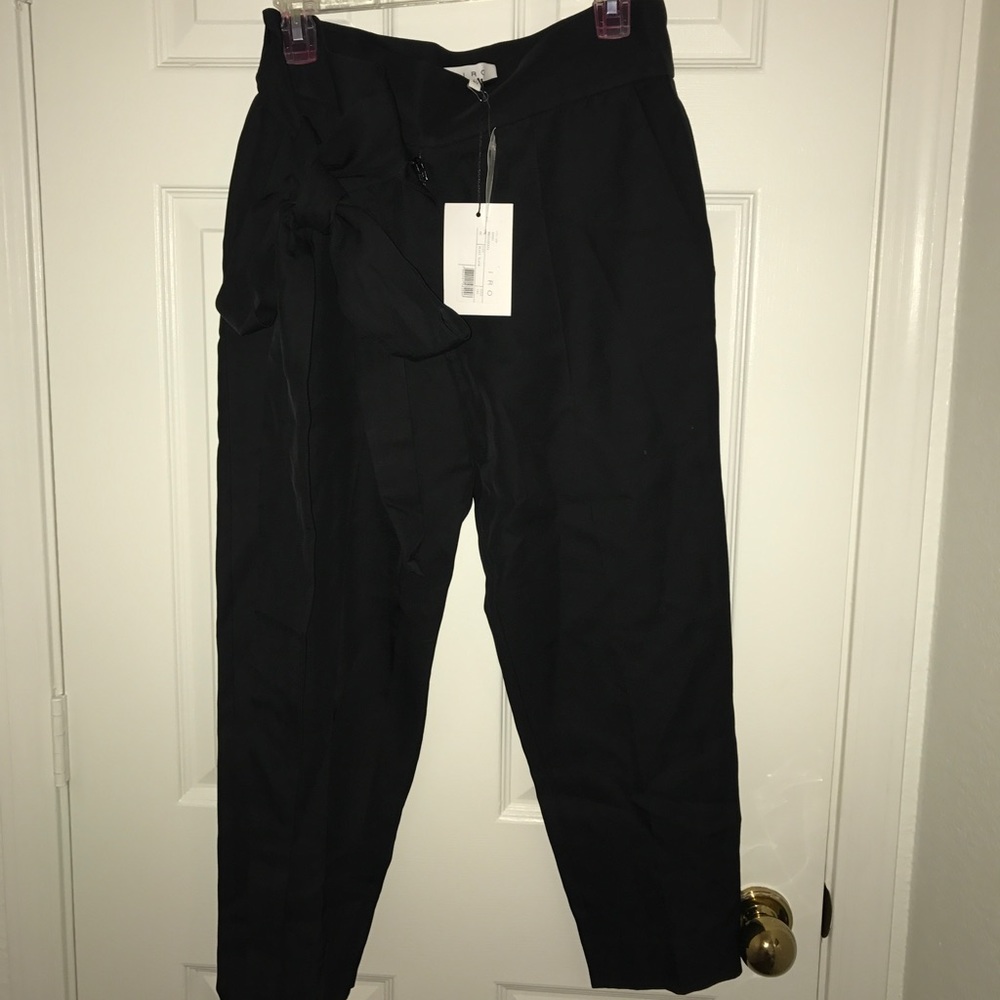 Black Cropped Ankle Pants