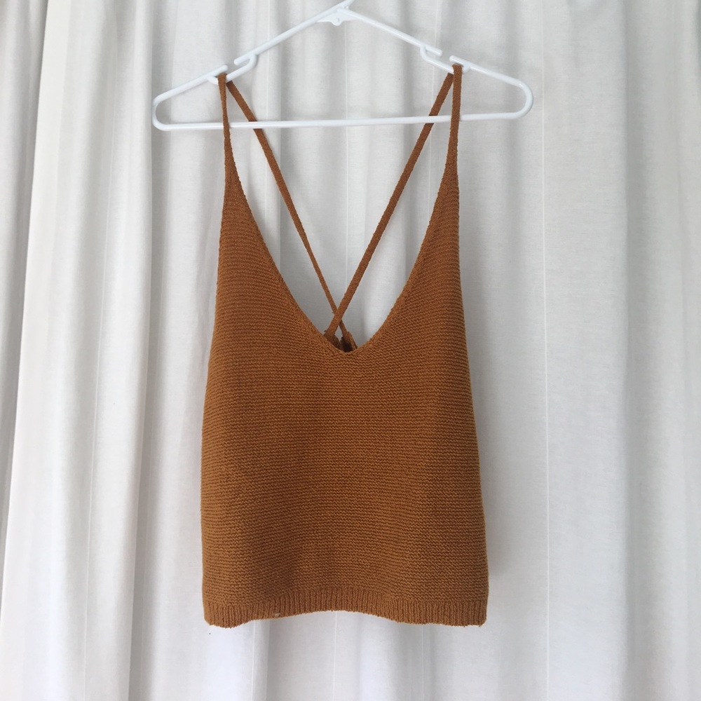 ANTHROPOLOGY KNIT STRAPPY TANK TOP