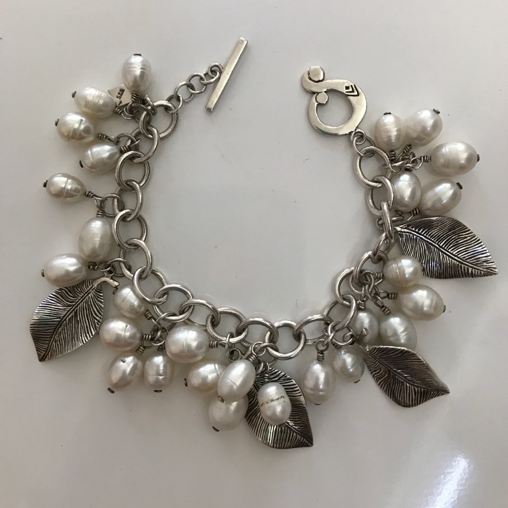 Silpada Pearl Leaf Bracelet