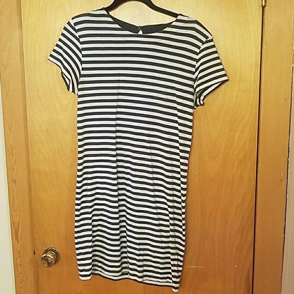 French Connection Striped cotton dress
