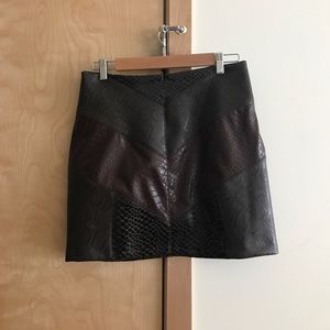 River Island Faux Leather Skirt