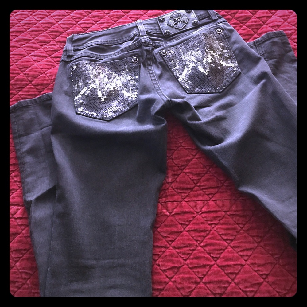 Miss Me black jeans sz 25