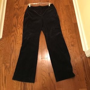 Loft Julie Dark Blue Corduroy Pants. Size 8.