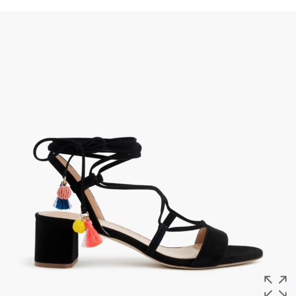 J crew lace up sandals