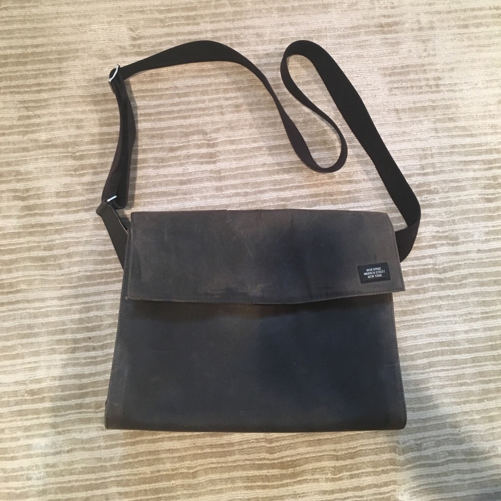Jack spade wax canvas messenger bag