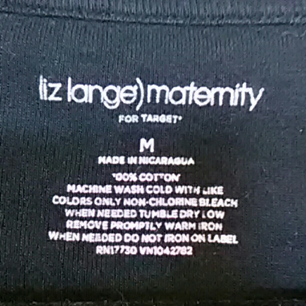 V Neck Long Sleeve Liz Lange Maternity Top - Picture 5 of 5