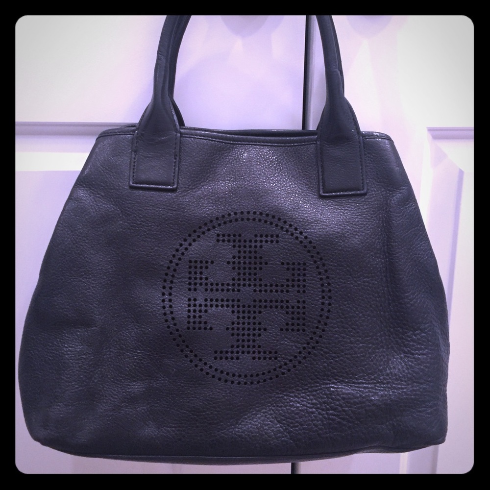Tory Burch Perforated Logo Tote - Picture 2 of 5