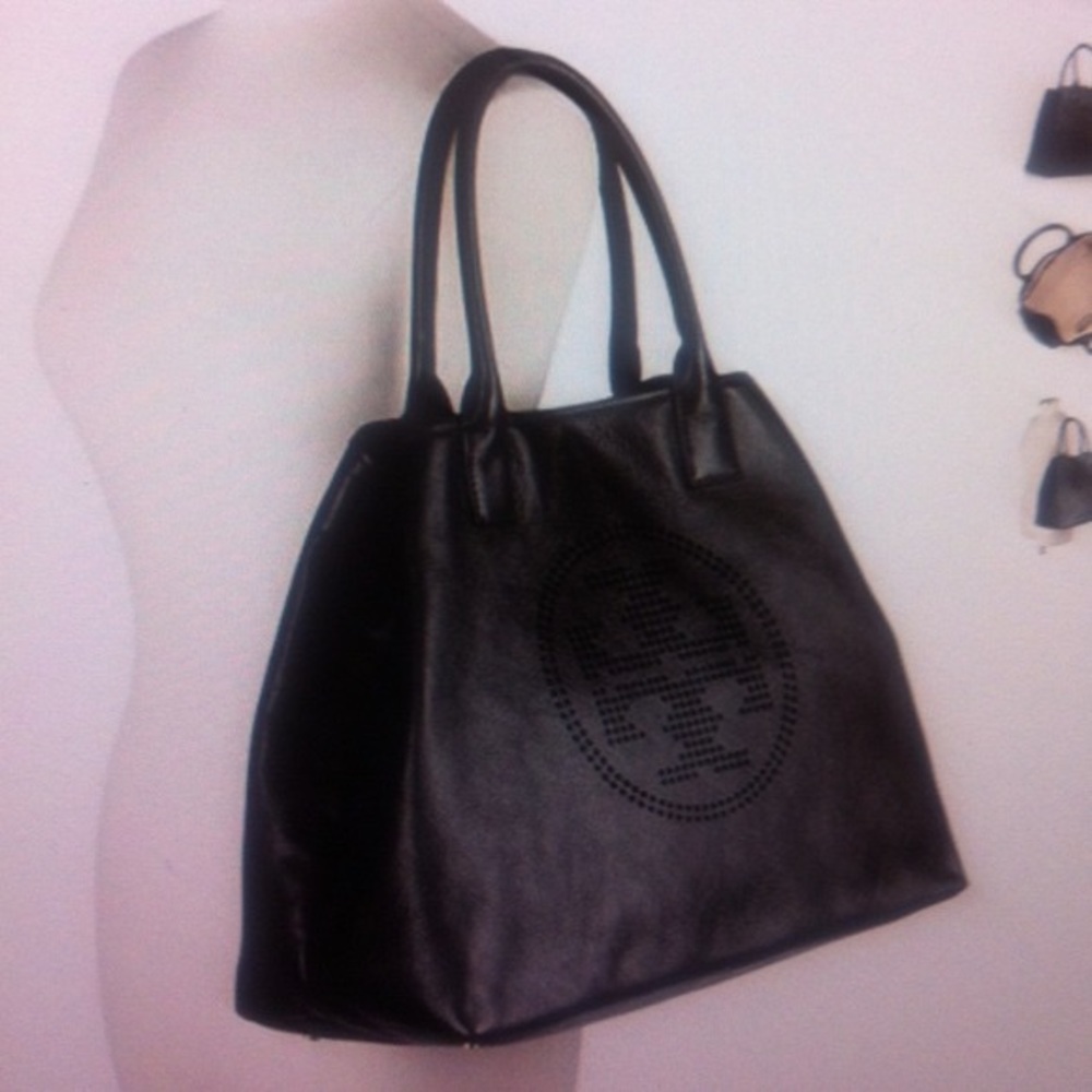 Tory Burch Perforated Logo Tote