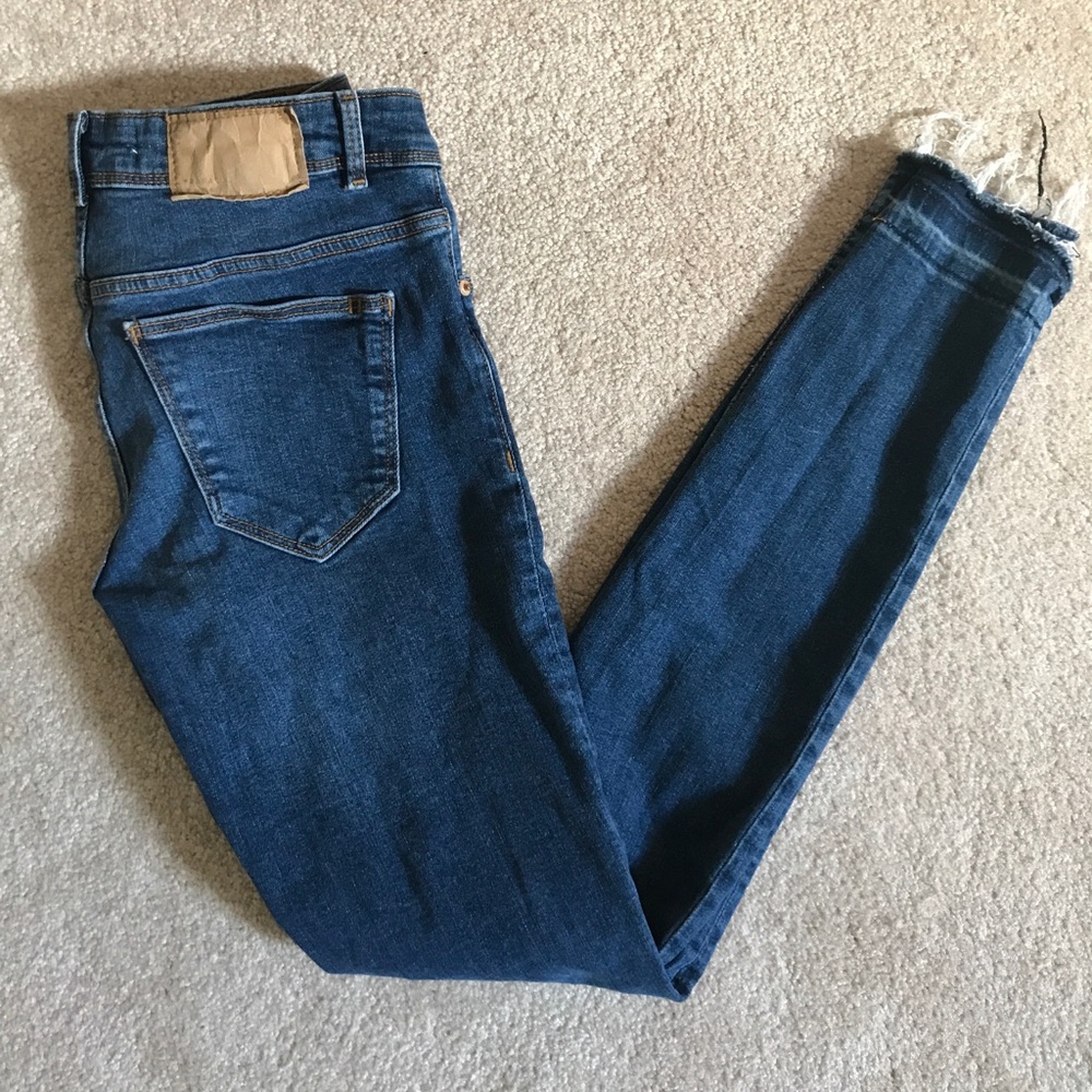 Zara Denim Ankle-Length Skinny Jeans!